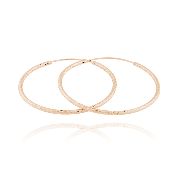 Creolen Silber Rose
