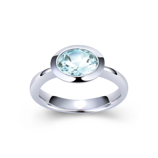 Ring Silber Sky Blue Topas