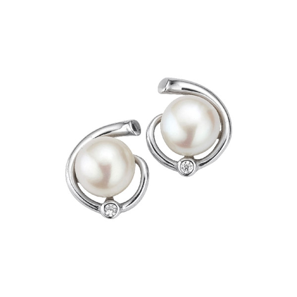 Ohrstecker Silber Perle