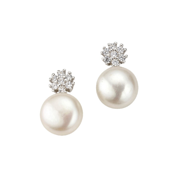 Ohrstecker Silber Perle