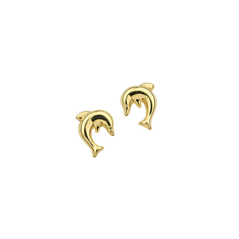 Ohrstecker Gold Delfin