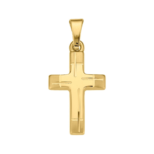Anhänger Gold Kreuz