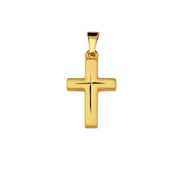 Anhänger Gold Kreuz