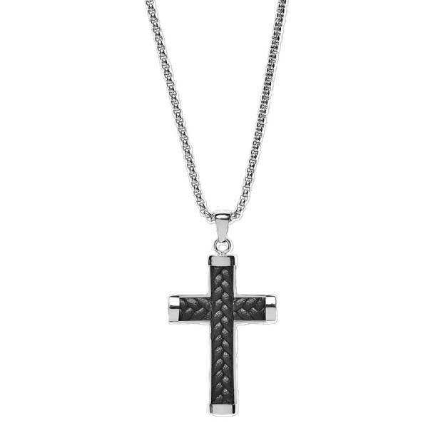 Kette mit Kreuzanhänger Edelstahl