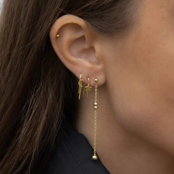 Ohrstecker Silber vergoldet