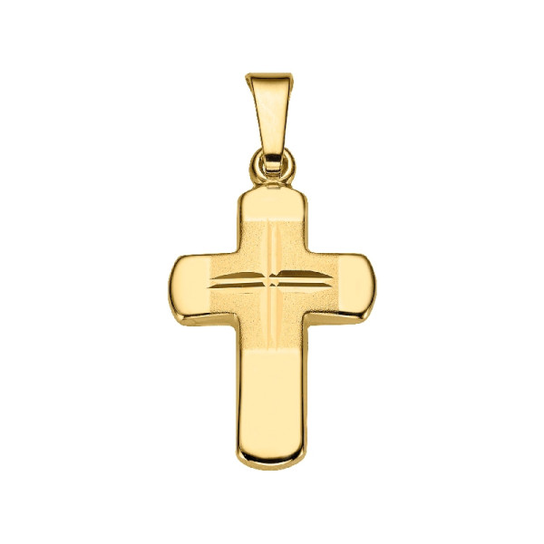Anhänger Gold Kreuz