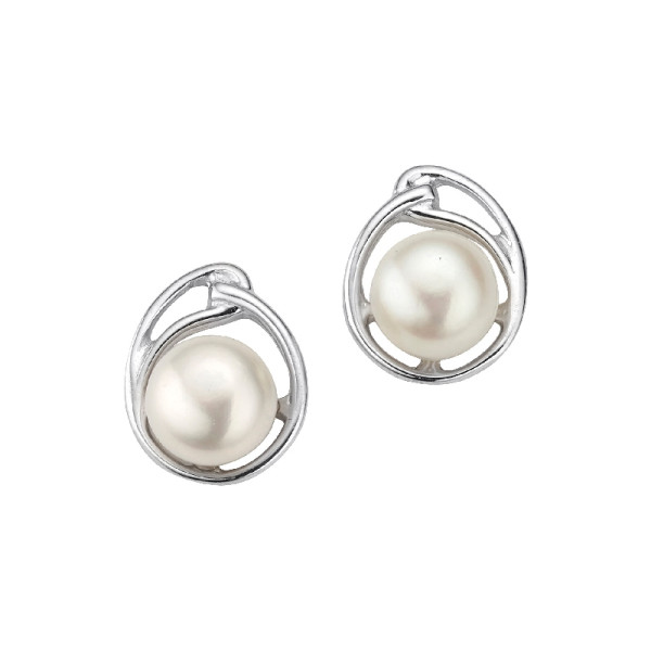 Ohrstecker Silber Perle