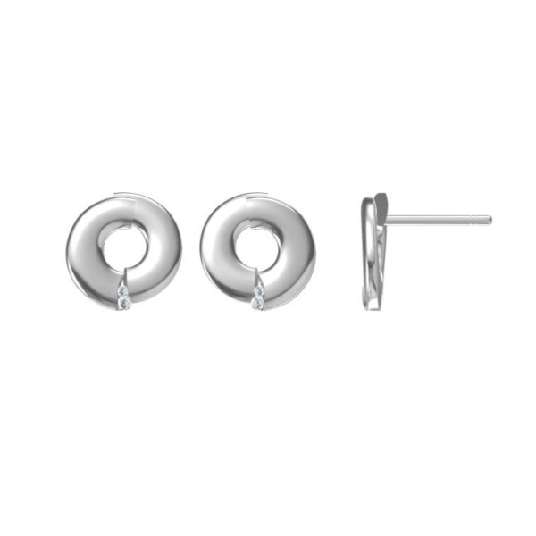 Ohrstecker Silber Diamanten 0,03ct