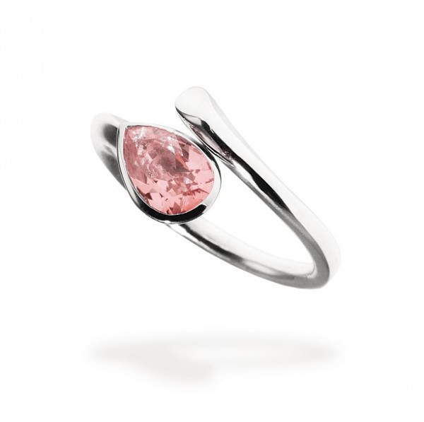 Silber Ring Topas Baby Pink 0,8ct