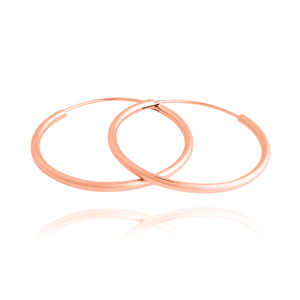 Creolen Silber Rose