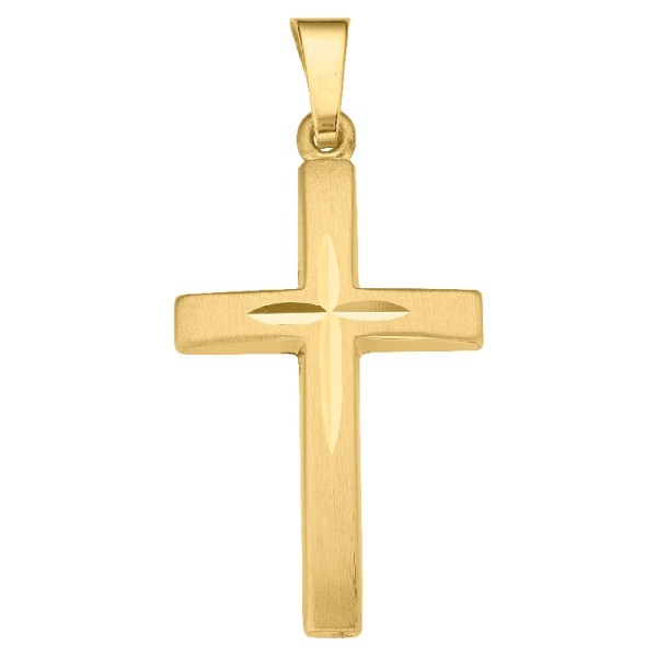 Anhänger Gold Kreuz