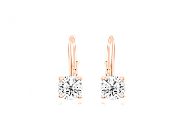 Creolen Silber Rose
