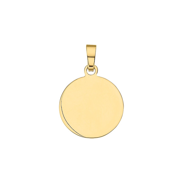 Anhänger Gold Gravurplatte