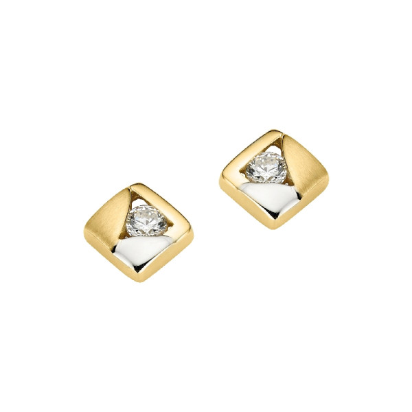 Ohrstecker Gold Zirkonia