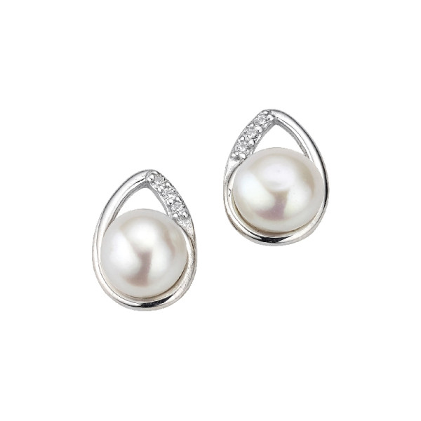 Ohrstecker Silber Perle