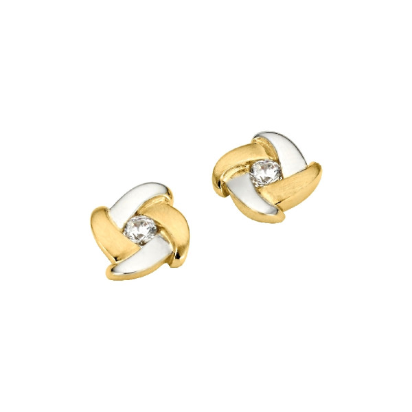 Ohrstecker Gold Zirkonia