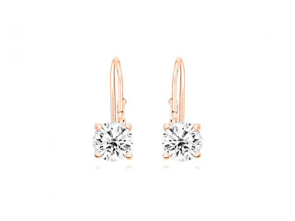 Creolen Silber Rose