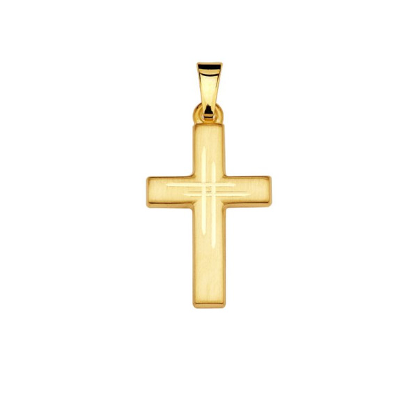 Anhänger Gold Kreuz